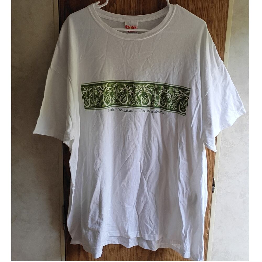 Dole Plantation Wahiawa Oahu Hawaii Graphic T Shirt Pineapple Tourist Tee 2XL